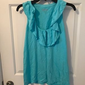 Lilly Pulitzer ruffled cotton tank. Size large